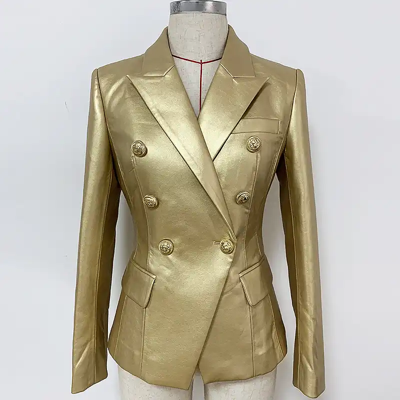 blazer feminino de couro