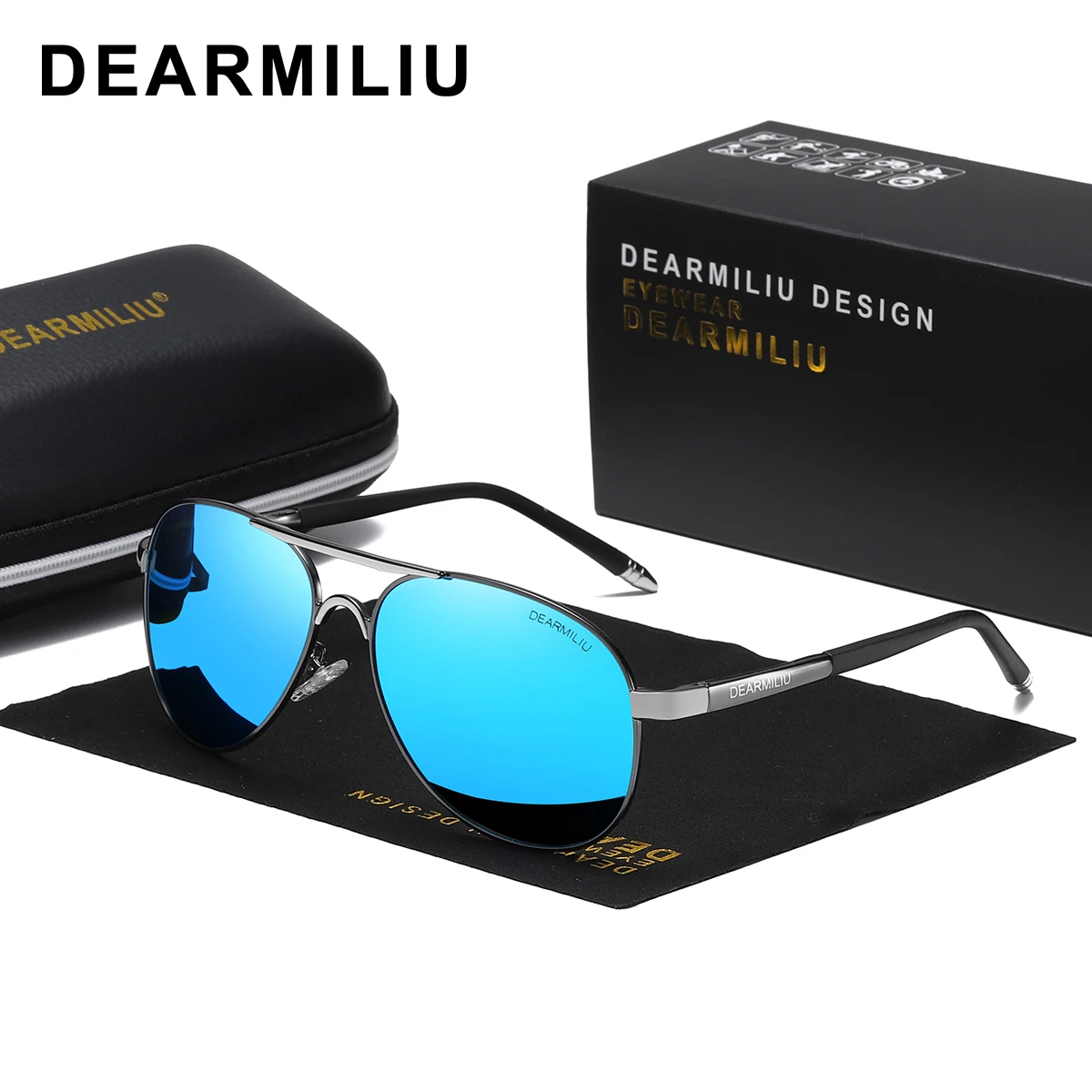 Мужские солнцезащитные очки DEARMILIU поляризованные с защитой от ультрафиолета UV 400