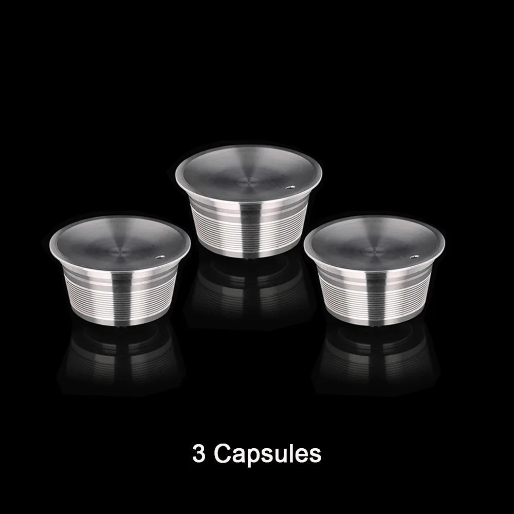 Многоразовые Capsula для combinacapsule многоразового использования, металлические combinacapsule Pod CupStainless Сталь combinacapsule фильтры корзины капсулы капельница - Цвет: 3PCS Capsules