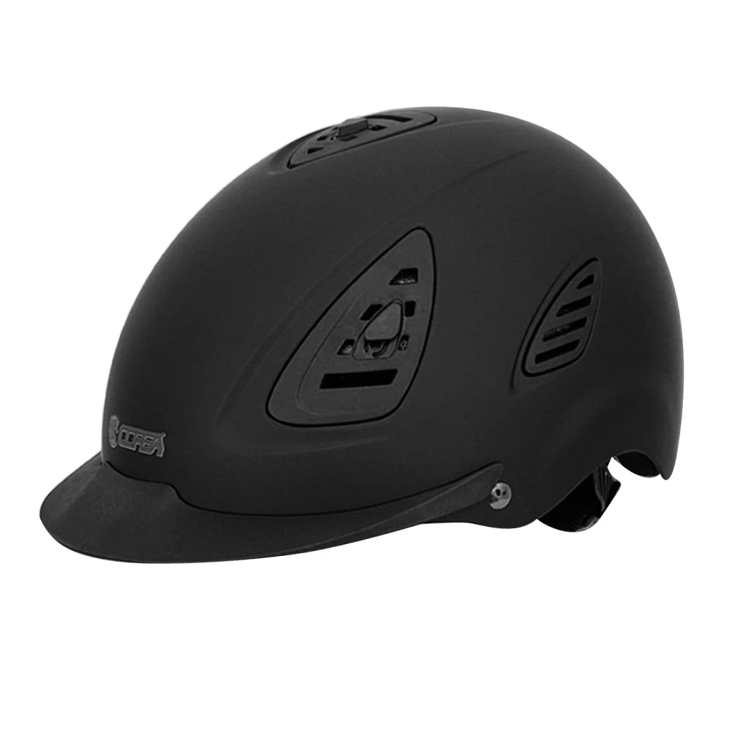 CE Adjustable Children Horse Riding Helmet Safety Hat Protective Gear Black 52-56cm 57-61cm