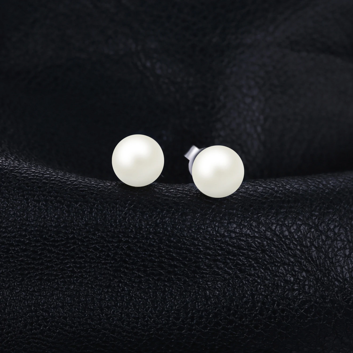 JPalace Freshwater Cultured Pearl Ball Stud Earrings 925 Sterling Silver Earrings For Women Korean Earings Fashion Jewelry