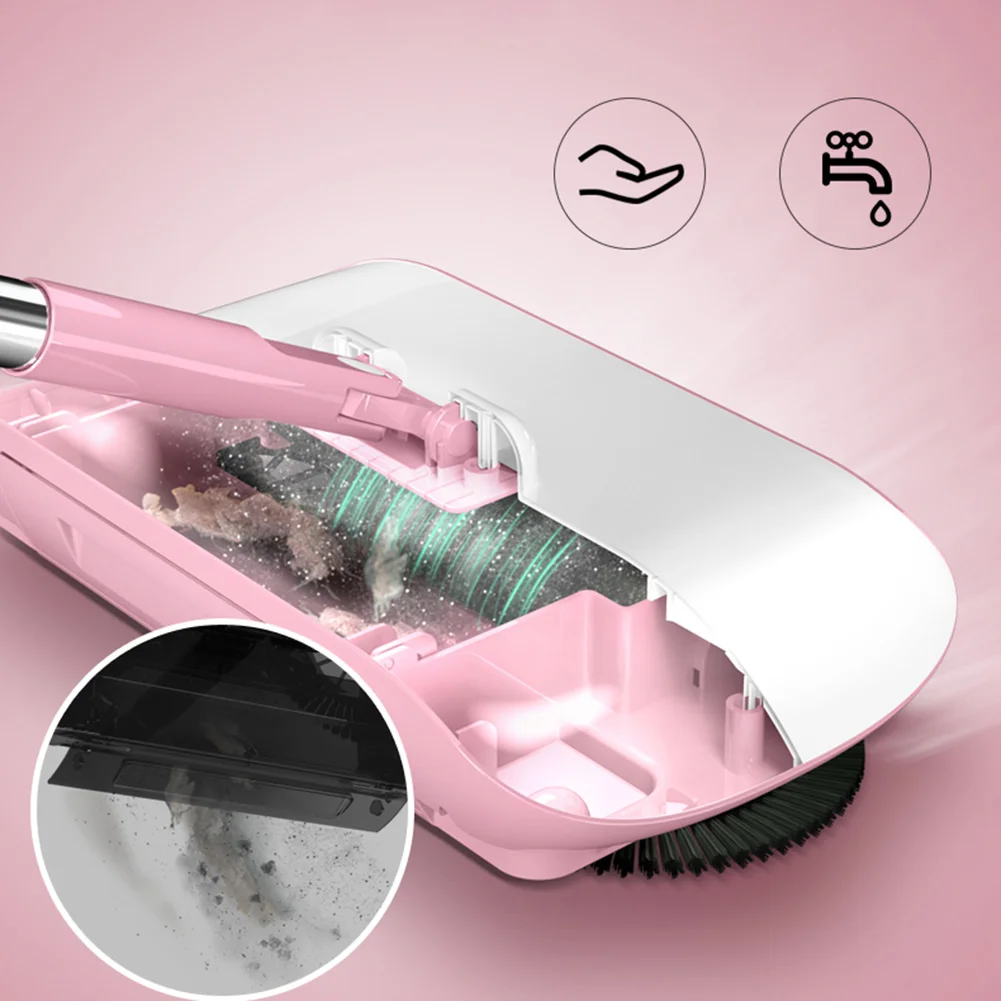 

Automatic Hand Push Sweeper Magic Rotate Broom No Electric Household Cleaning Tool TP899