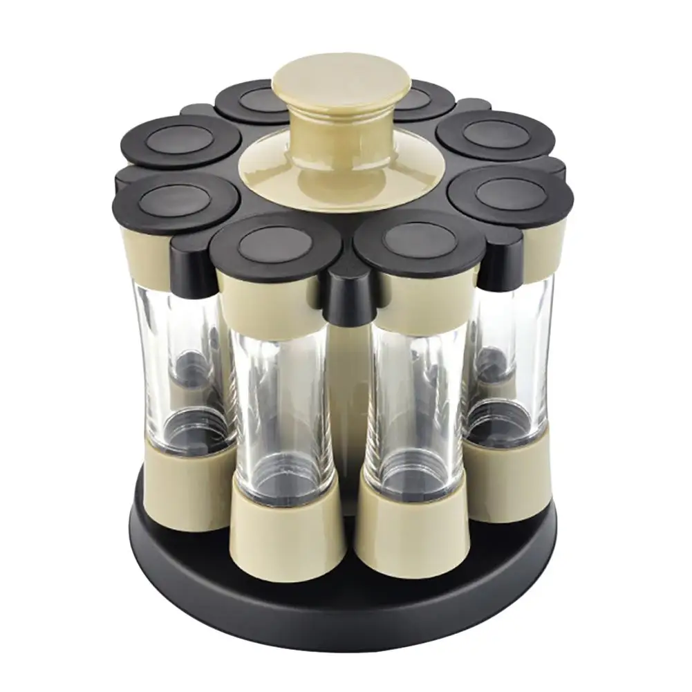 Eight Slots Drawer Rotating Cruet Condiment Spice Rack Seasoning Jar for Pepper Bottles Salt Shaker Tank Kitchen Stand Organizer | Дом и сад