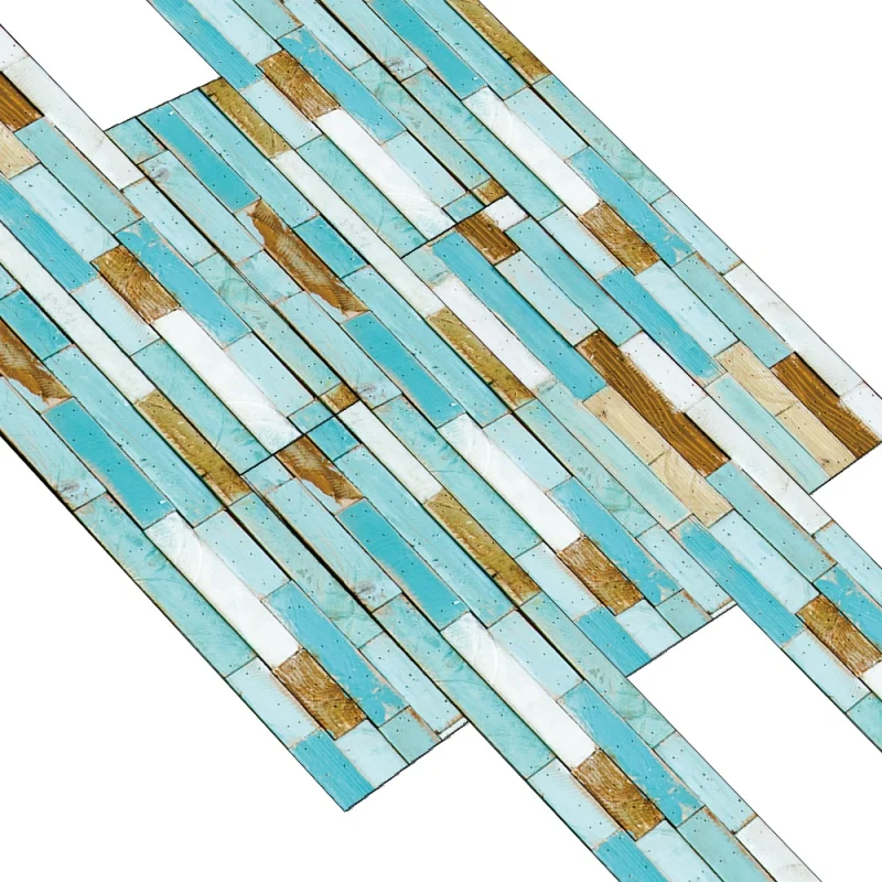 

7Pcs Floral Wood Grain Floor Tiles Plank Sticker DIY PVC Self Adhesive Kitchen Home Decor Waterproof Floor Sticker
