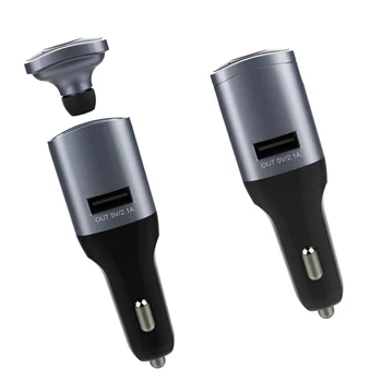 

Bluetooth Smart Car Charger Hands Free Kit/Headset w/ AUX Audio Output Noise Suppression Auto Safe Driving Earphone