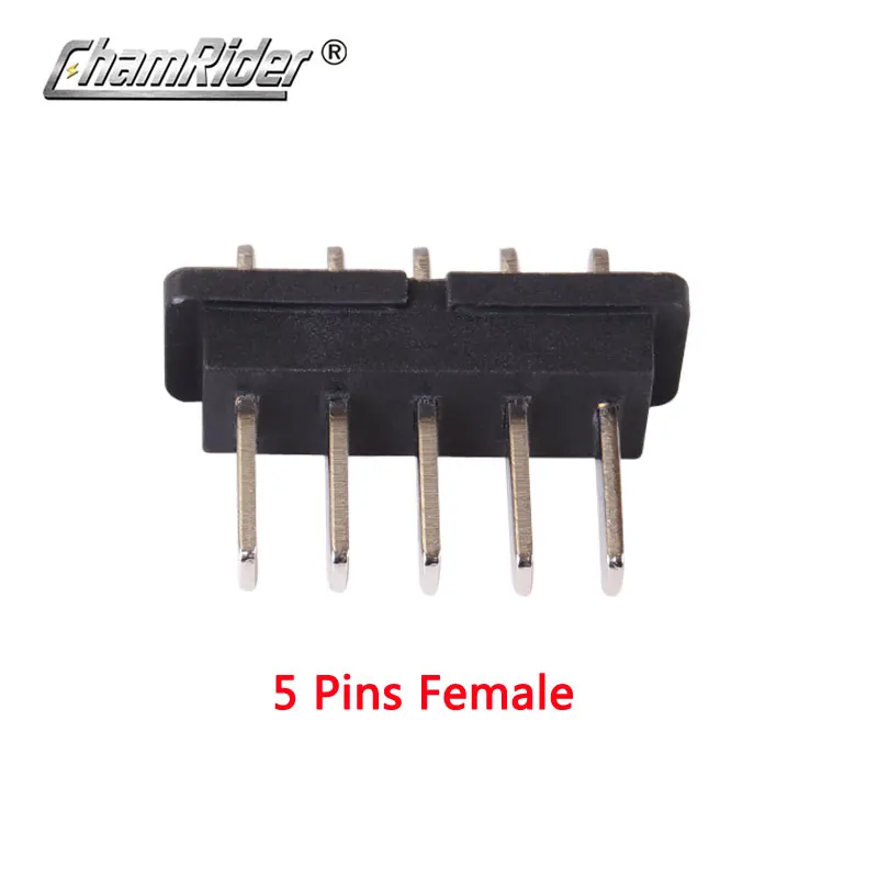 Kahdsvby 1 Paio Di Connettori Di Scarica Della Batteria EBike 5 Pin Connettore Maschio Femmina Connettore 5pin Maschio E Femmina Spina Di Alimentazione Della Batteria Per Parti Di Ciclismo Hailong - Foto 12