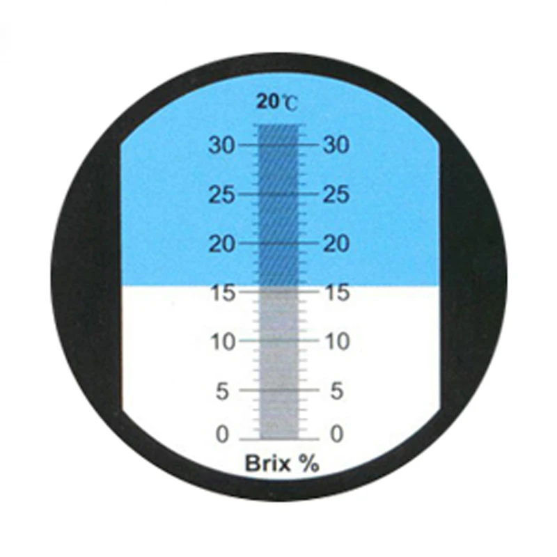 Portable Brix Refractometer Fruit Sugar Tester 0-32% ATC Refractometer Sugar Meter Fruit Juice Sugar Content Measurement Tool
