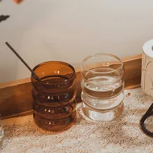 Креативная бутылка для воды, стеклянная чашка в форме волны, термостойкая посуда для пива и напитков, Кружка для чая, кофе, сока, молока, чая, домашняя посуда для напитков, подарок Креативная бутылка для воды, стеклянная чашка в форме волны, термостойкая посуда для пива и напитков, Кружка для чая, кофе, сока, молока, чая, домашняя посуда для напитков, подарок