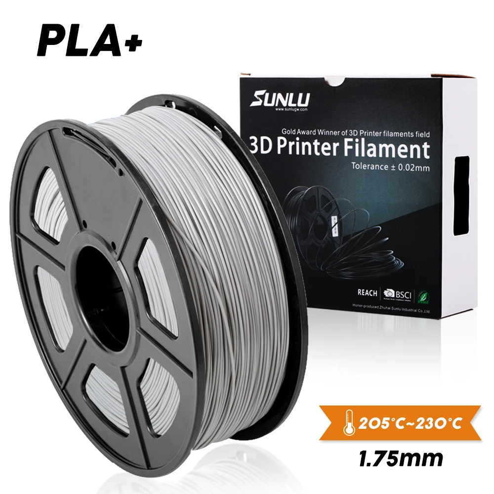 

SUNLU PLA+ 3D Printer Filament 1.75mm 1KG PLA PLUS Metal Plastic Filament Material oversea warehouse fast ship Top Quality
