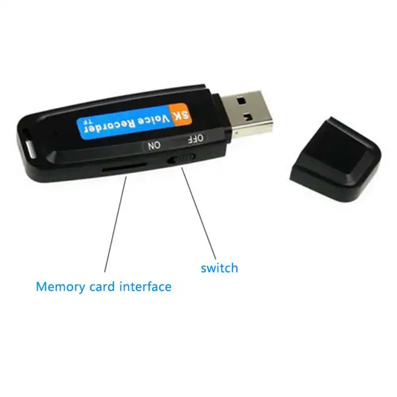 USB флэш-диск Цифровой аудио рекордер TF флэш-карта USB диктофон ручка мини-диктофон профессиональная поддержка 32 Гб карта памяти