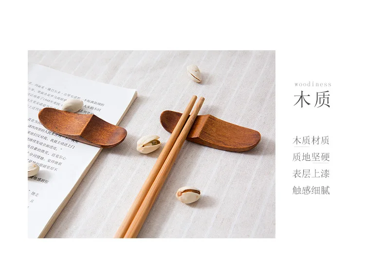 Manufacturers Supply Japanese Style Wood Chopsticks Holder Household Tableware Storage Rack Kitchen Spoon Chopstick Rack Chopsti