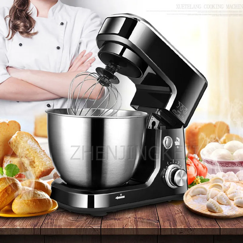 

Домашняя шеф-машина 4 л, 220 В, Настольный Многофункциональный Шеф-Повар Из Нержавеющей Стали, гармония, поверхность маленького размешивания, венчик для еды, разминающая машина 600 Вт