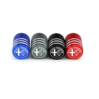 

For Alfa Romeo 159 147 156 155 166 Giulietta Spider GT Stelvio Giulia Mito Car Styling Wheel Tire Parts Valve Stem Caps Cover