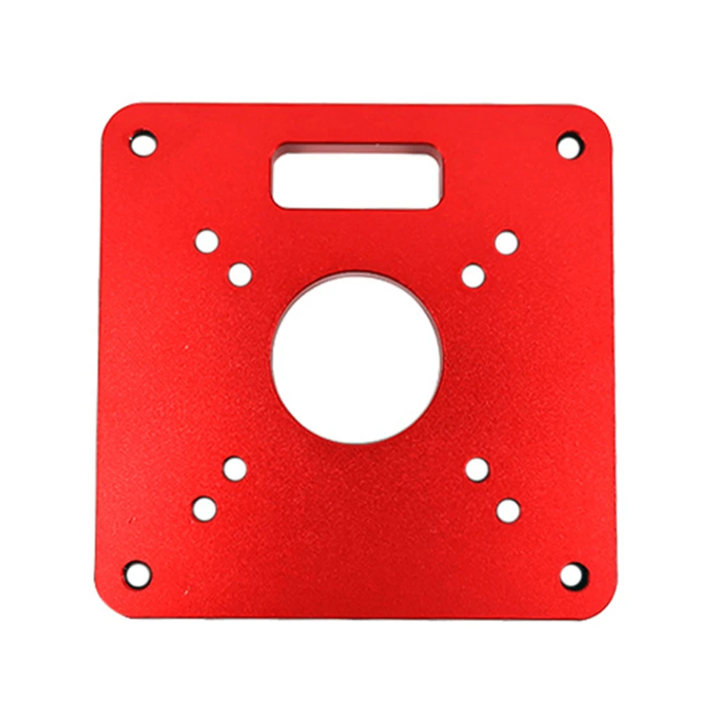 

Accessories Tool Router Table Insert Plate Accurate Durable Practical Aluminium Easy Apply Red Woodworking Benches Engraving