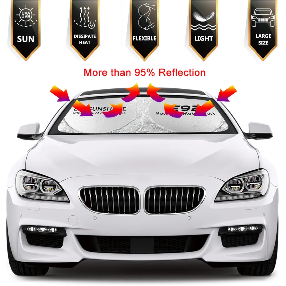 Auto Windshield Sunshade Cover Anti UV for BMW E39 E46 E60 E87 E90 E28 E30 E34 E53 E61 E70 E36 E91 E92 E62 E93 Car Accessories car sunshade windshield sunshade windshield sun shade