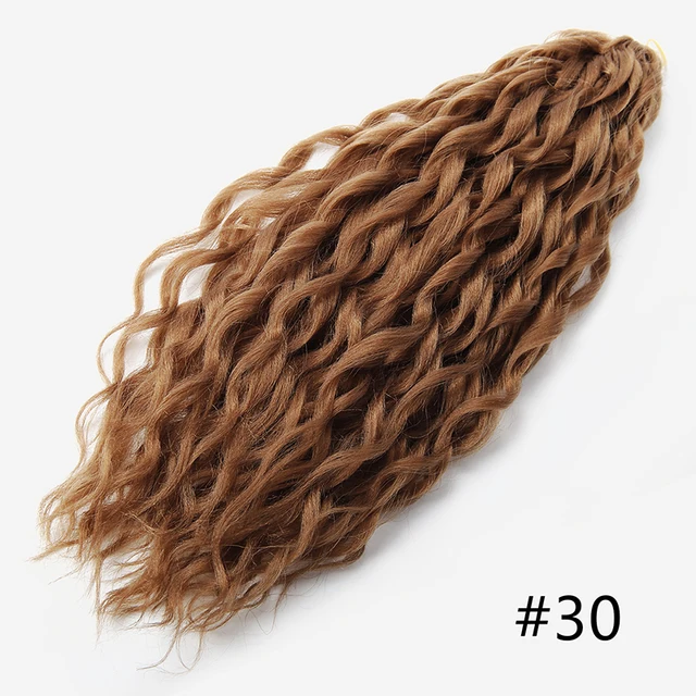 YxCherishair Afro Curls Synthetic Crochet Hair Braids Yaki Kinky Soft Ombre Loose Wave Braiding Hair Extensions 18 inches Black #30