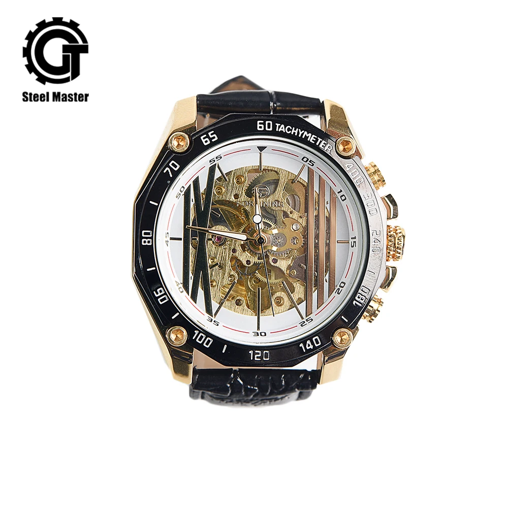 

Men Watch Sports Watch Quartz Steampunk Gold Dial Multifunction best selling 2019 products free delivery