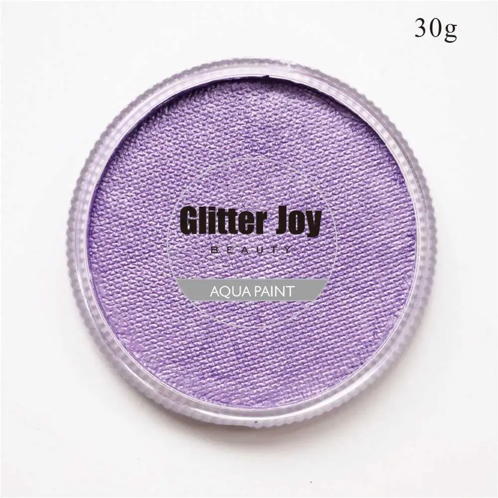 30g/pc Shiny Water Activated Light Purple Pearl Face & Body Paints Makeup Body Art for Party Costume 2