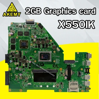 

Motherboard For ASUS X550I X550IK X550IU X550IK 2GB Graphics card 4G RAM Notebook notebook motherboard mainboard