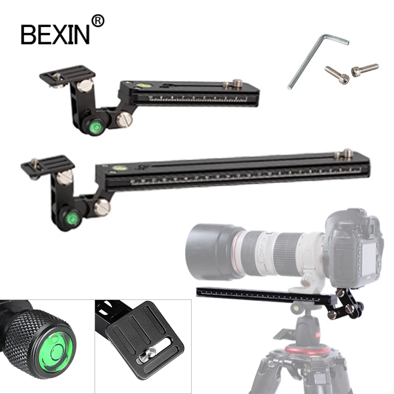 Long Camera Tripod Quick Release Plate Telephoto Lens Bracket Support Holder For ARCA SWISS Camera Long Nodal Slide Rail Adapter