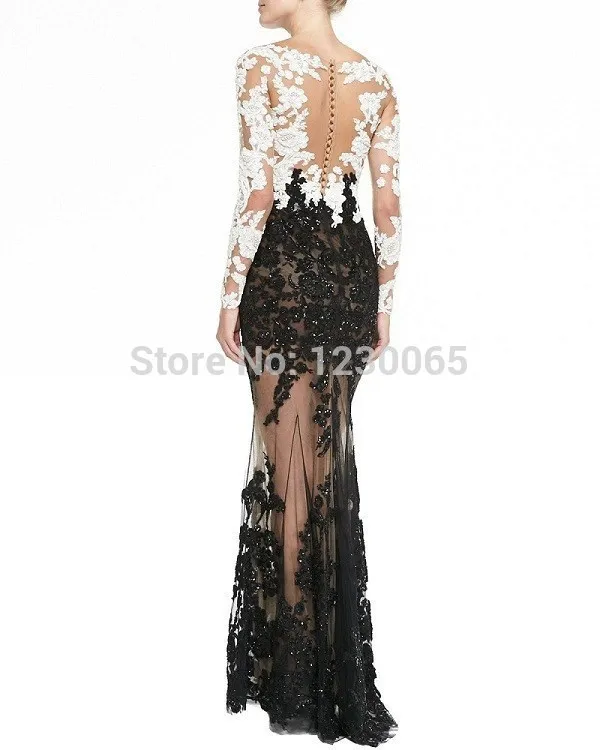 Заказные аппликации Бисероплетение v-образным вырезом vestido de festa новые модные сексуальные платья с длинным рукавом для выпускного вечера Вечерние платья