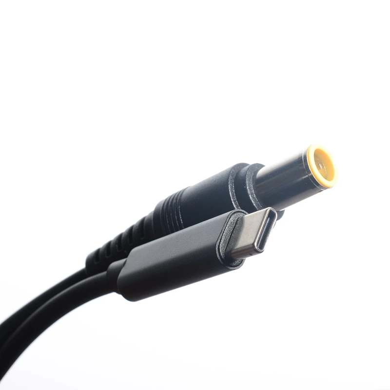 Cabo Conversor de Tomada tipo c Usb c para 7.9*5.5 mm Adaptador dc pd para Lenovo Thinkpad X60 T60 T61 X200 X201 X220 X230 - Imagem 6