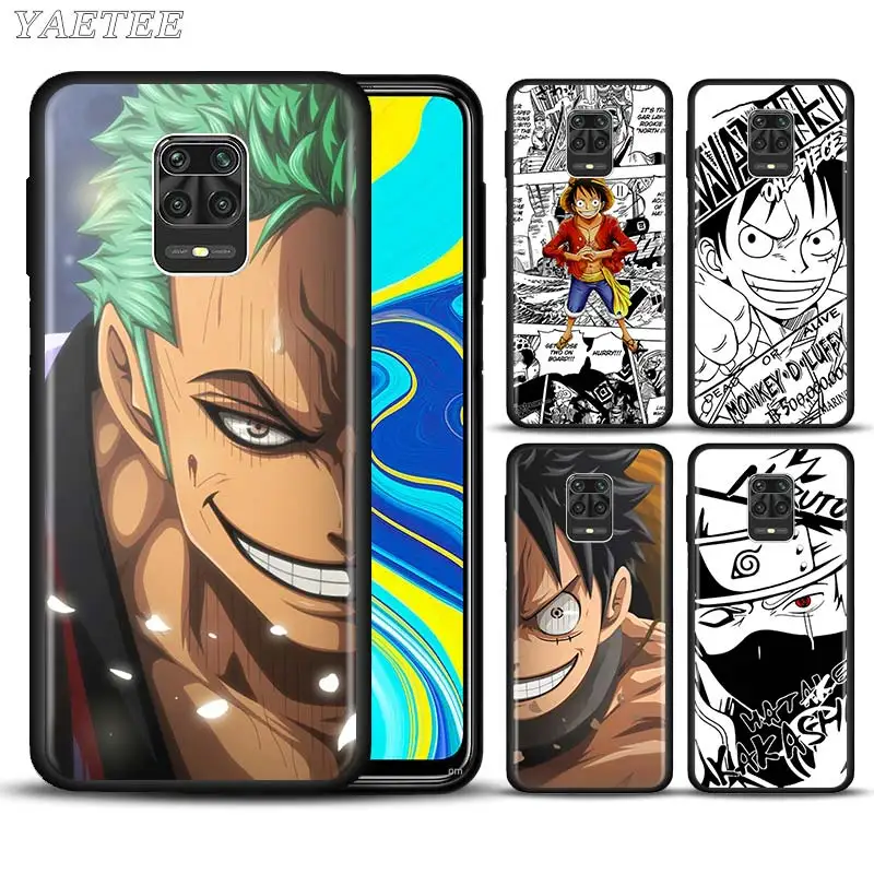 Anime One Piece Naruto Phone Case For Xiaomi Redmi Note 8t 9s 6 7 8 9 Pro 10x Pro 5g 6a 7a 8a K K30 Silicone Soft Cover Fitted Cases