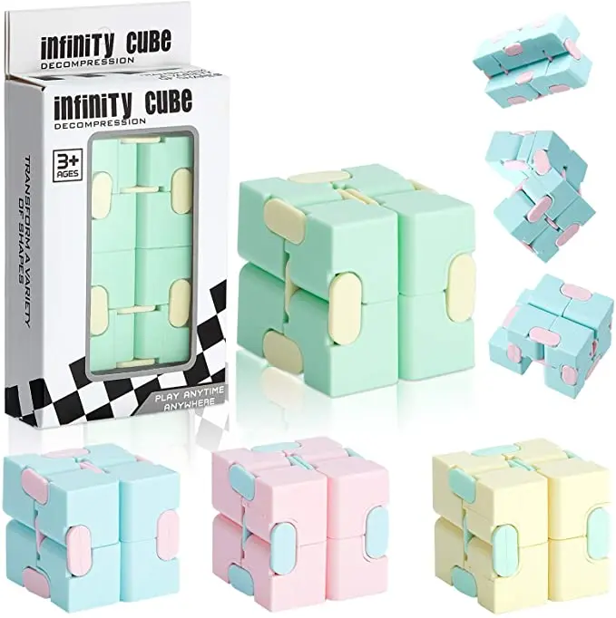 Unendlichkeit Cube Zappeln Spielzeug Zappeln Blöcke Stress Linderung für 