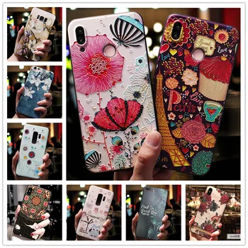 

For Samsung M21 Case 3D Flower Emboss Silicone Phone Cases For Samsung Galaxy M21 M 21 M30S A51 Protective Relief Cover