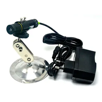 

532nm 50mW Green Laser Diode Line Locator Module w 5V Power & Holder & K9 Lens