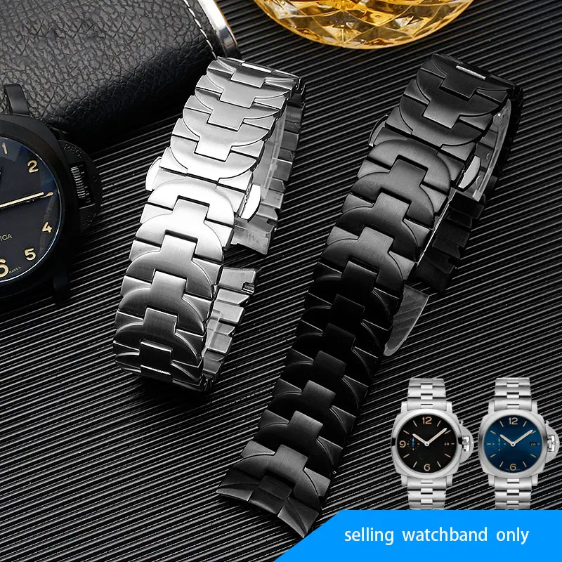 

Ремешок из нержавеющей стали для мужских часов Panerai pam441 111 382, 24 мм