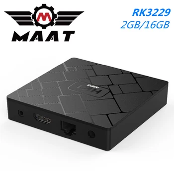 

MAAT 2GB Ram 16GB Android 8.1 TV Box HK1 Mini Quad Core Rockchip RK3229 Set Top Box 2.4G Wifi Youtube 4K H.265 Smart HK1Mini Box