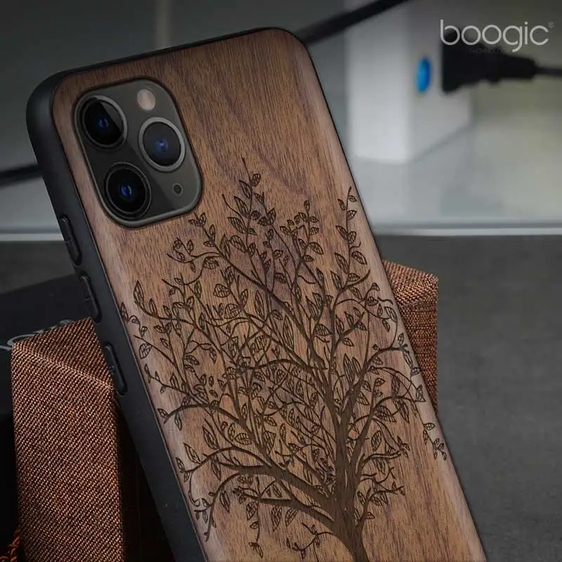 Чехол для телефона Techase, орех, s, для iPhone X, XS, 11 Pro, Max, 7 Plus, животное, Constantine, майя, дерево, слон, пословица, чехол для мобильного телефона, Деревянный чехол