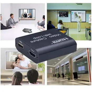 

Video Capture Card Screen Recorder USB2.0 1080P High Definition Game Capture Streamer Device with Loop