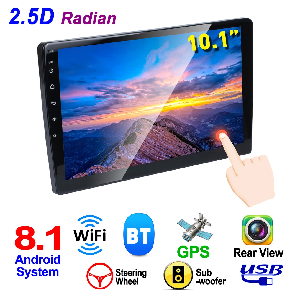 

2 DIN QUAD-core HD Capacitive Touch Screen Bluetooth Car MP5 GPS Player Support Dual USB / AM / FM / AUX In / Mirrorlink / WIFI