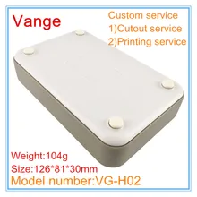 2 шт./лот электронный ящик для проекта ABS Пластиковый материал чехол для корпуса 126*81*30 мм для портативного продукта с подножкой