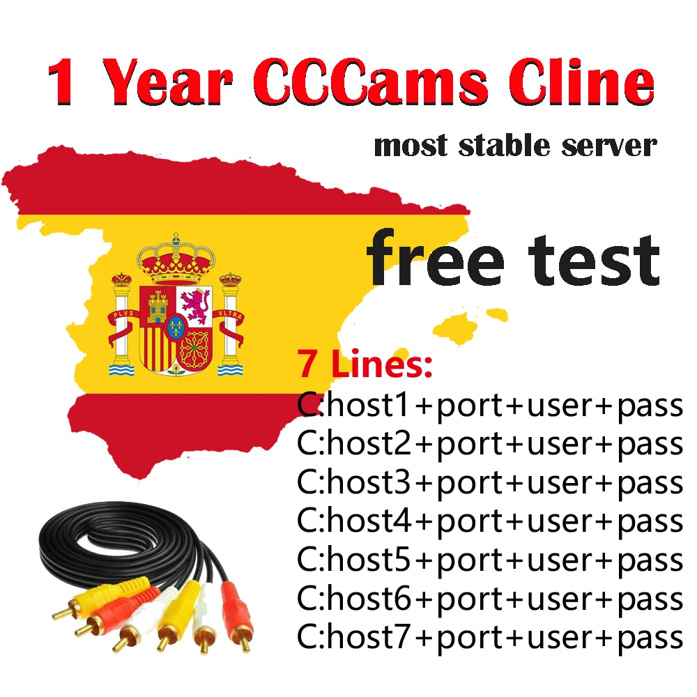 Наиболее стабильная CCCams линия на 1 год 10 линий GTMEDIA V7 V8 рецептор CCCams сервер HD спутниковый ресивер CCCams Cline Испания Европа