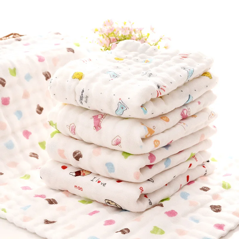 25*45 см марля хлопок Детский носовой платок квадратное муслиновое полотенце хлопок младенческое полотенце для лица протрите ткань, полотенце, детские вещи