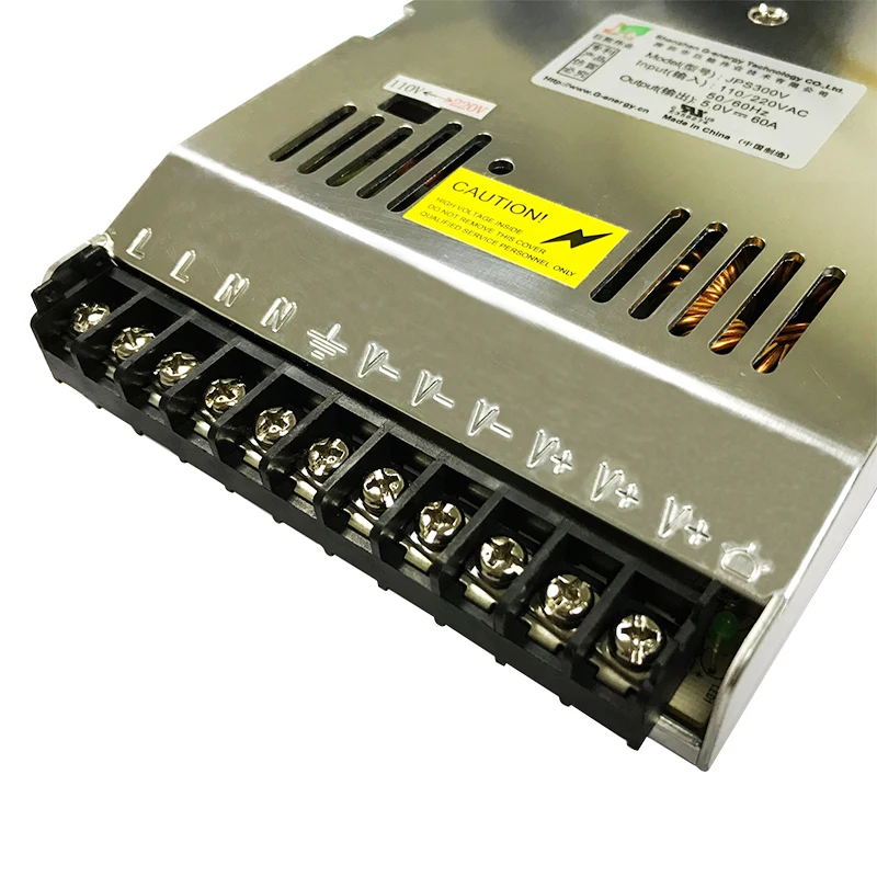 G-energy LED 디스플레이 스위칭 입력 전압, LED 디스플레이 또는 카드용 비디오 전원 공급 장치, JPS300V, AC110V, AC220V 에서 5V, 60A, 300W