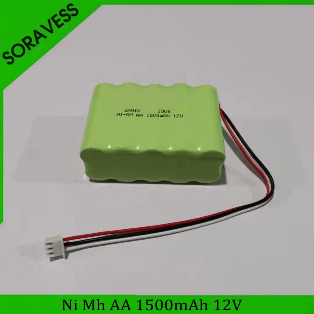 Soravess 1PCS 12V AA 1500mah NiMH Battery Charger Set For Rc toys Cars Tanks Robots Boats Ni-MH 12v Rechargeable Pack | Электроника