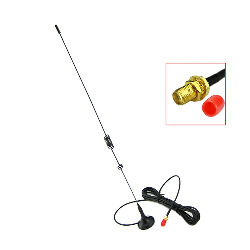Автомобильная антенна SMA Female Двухдиапазонная магнитная для Baofeng портативная