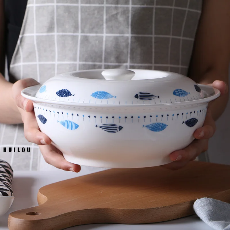 Керамический горшок отель большой суп ремешок для часов Крышка бытовой большой тушеный горшок гостиничный керамический столовый прибор настраиваемый