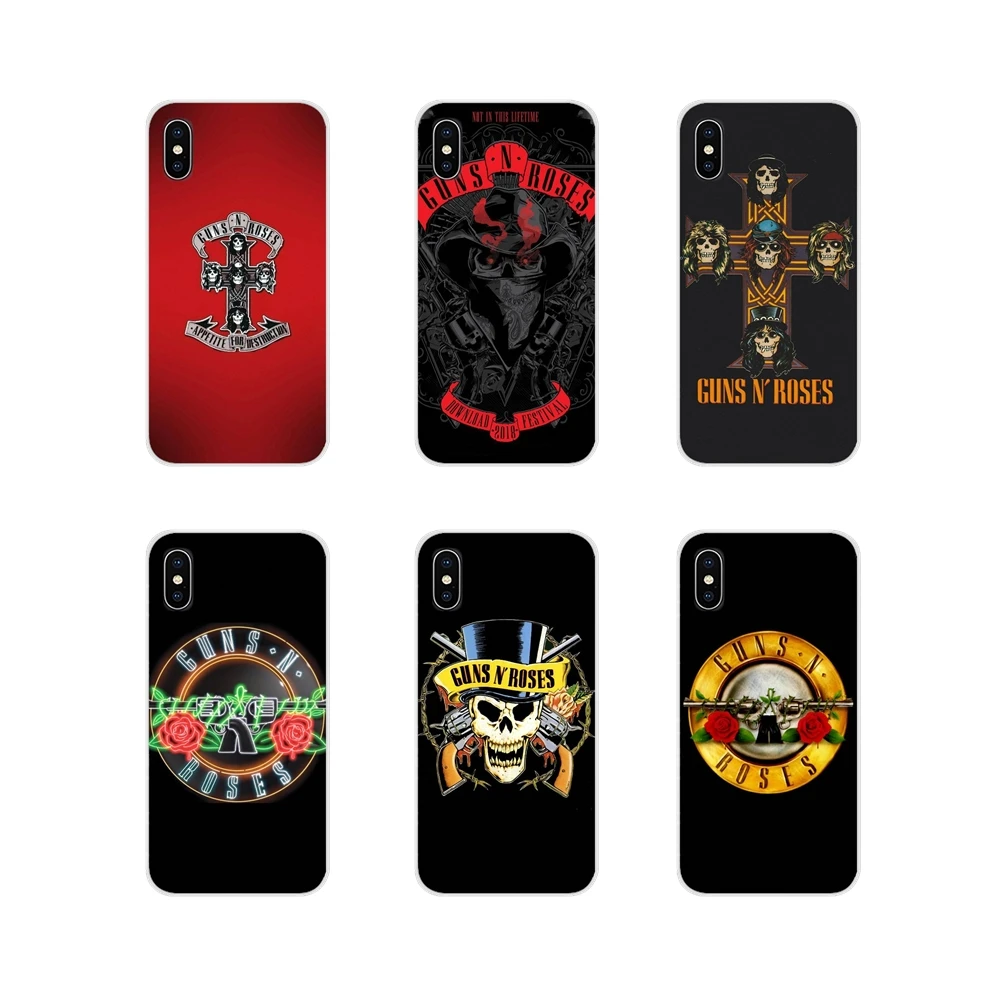 Прозрачные чехлы из ТПУ кожи НРГ группа Пистолеты N Roses крест для LG G3 G4 мини G5 G6 G7 Q6