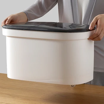 

10Kg Sealed Moisture-Proof Insect-Proof Rice Barrel Kitchen Grain Rice Container Rice Barrel Household Loaded Flour Rice Storage