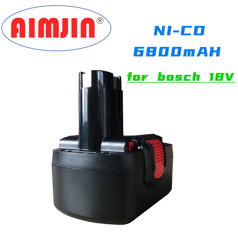 Batteria Ricaricabile Ni-Mh 18V 6.8Ah Più Recente Per Batteria Bosch 18V Bat025 Bat026 Bat180 Bat181 Bat189 Gsr 18Ve-2 Psr