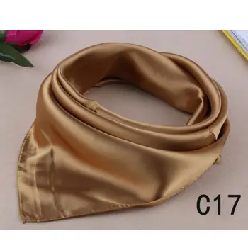 

Winter Silk Scarf Fashion Candy Color Women Multi-purpose Silk Scarf Headband Square Scarf Neck protection Wraps