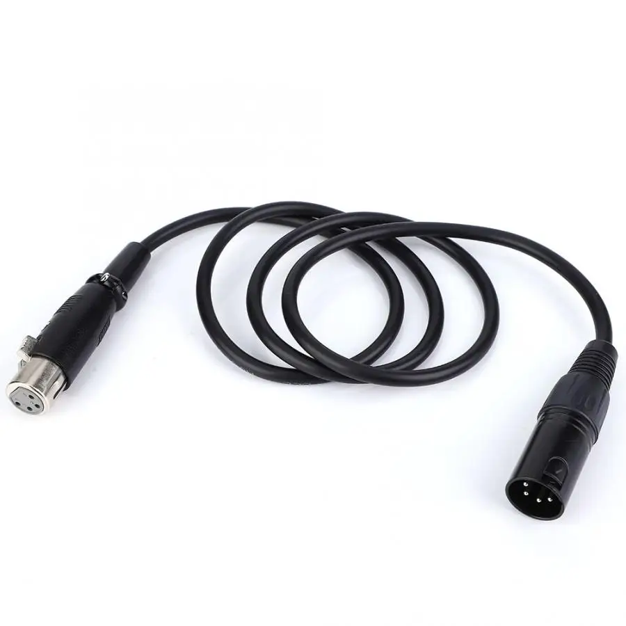 4pin XLR кабель для мужчин XLR Женский силовой кабель адаптация XLR к XLR Женский шнур 100 см кабель питания