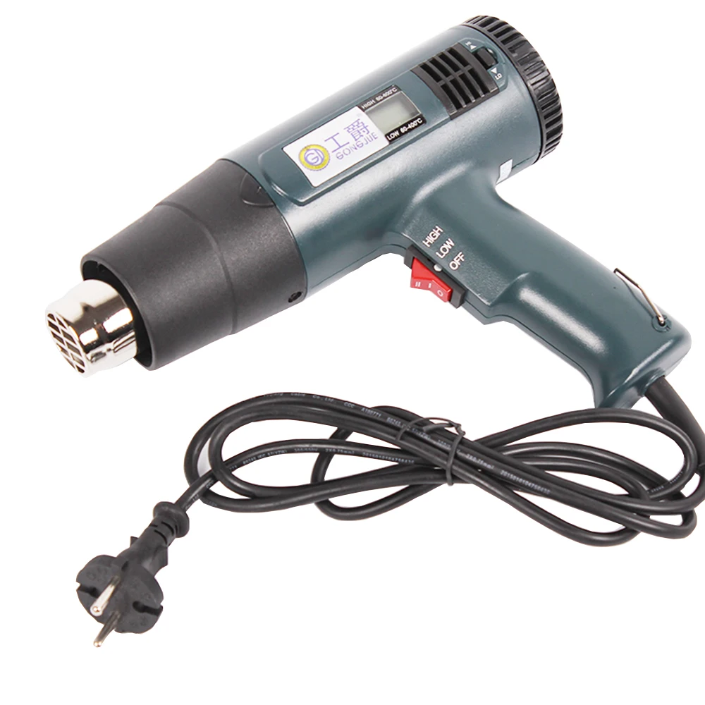 Heat Gun 220v 1600w 8016 Lcd Display Adjustable Temperature Hot Air Gun