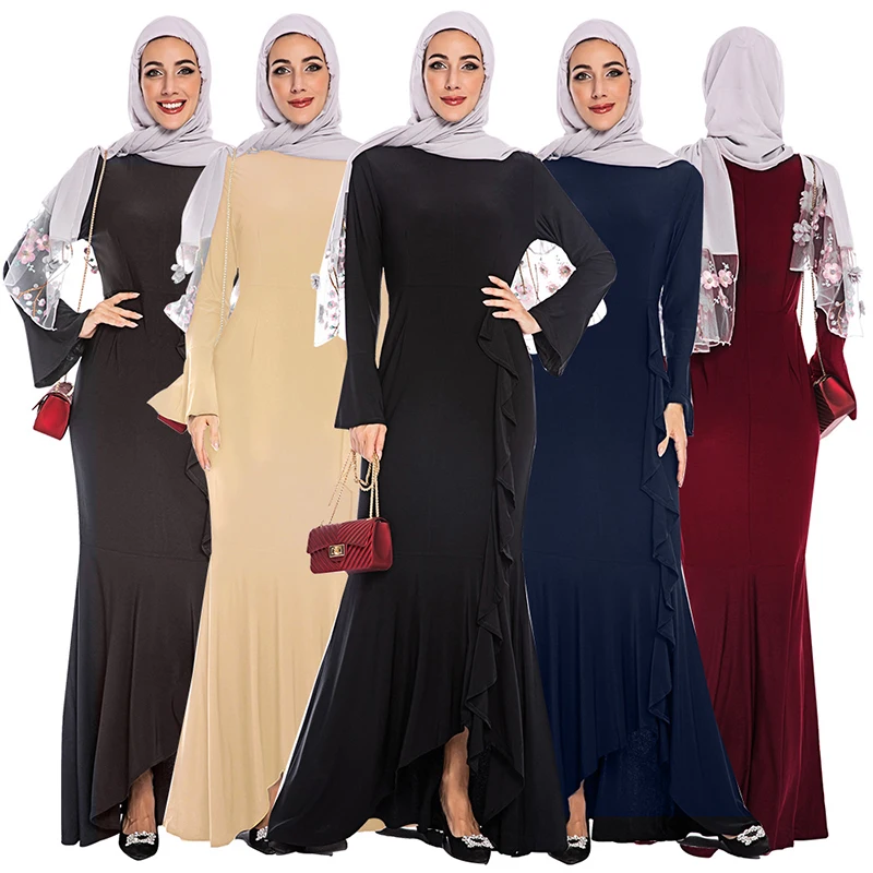 Abaya турецкое мусульманское платье женская одежда женское платье|Мусульманская