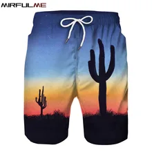 Летние мужские пляжные шорты для отдыха, спортивные штаны с 3D принтом, шорты для серфинга, мужские свободные, плавание серфинг, плавки, купальник с карманом